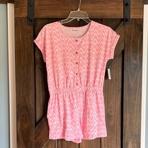 Old Navy Pink‎ Wave Pattern Romper